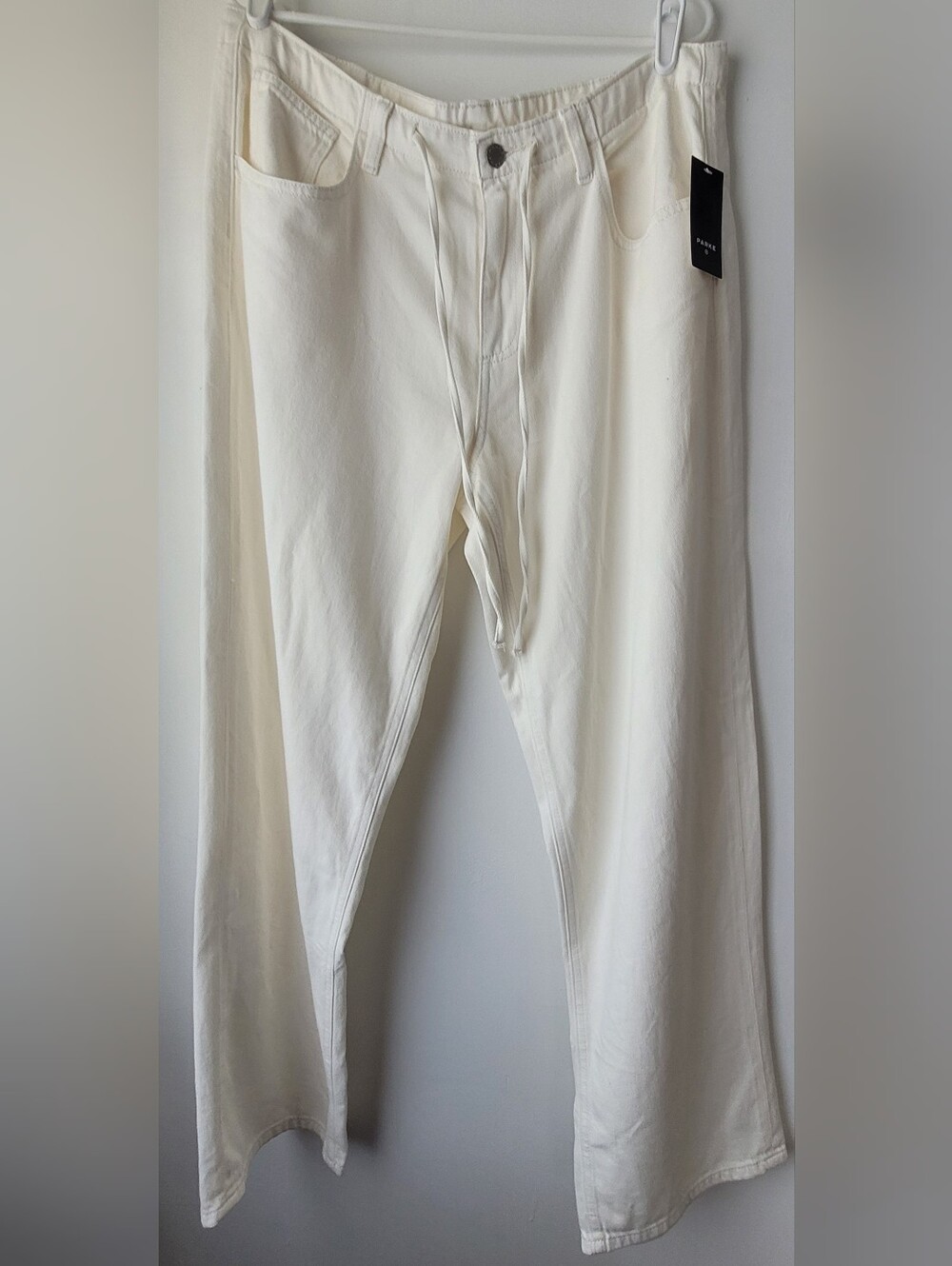 Parke x Target Women Mid-Rise Drawstring Baggy Jeans Size 14